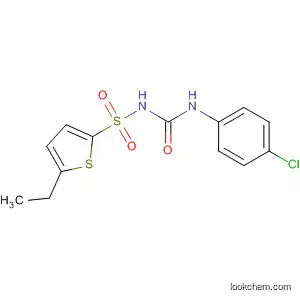 Molecular Structure of 140646-36-2 (2-Thiophenesulfonamide, N-[[(4-chlorophenyl)amino]carbonyl]-5-ethyl-)