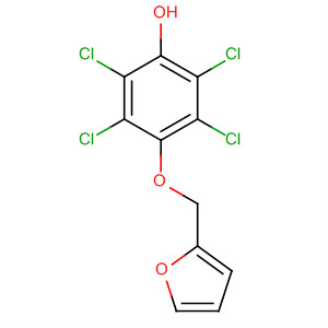 Molecular Structure of 140650-97-1 (Phenol, 2,3,5,6-tetrachloro-4-(2-furanylmethoxy)-)