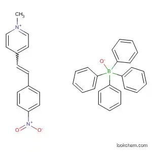 Molecular Structure of 140651-15-6 (Pyridinium, 1-methyl-4-[2-(4-nitrophenyl)ethenyl]-, tetraphenylborate(1-))