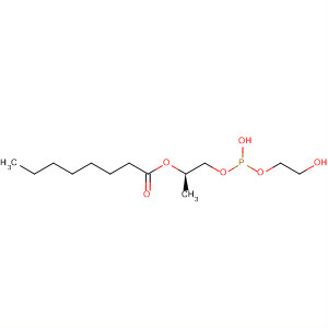 Molecular Structure of 140671-17-6 (Octanoic acid,
1-[[[hydroxy(2-hydroxyethoxy)phosphinyl]oxy]methyl]-1,2-ethanediyl
ester, (R)-)