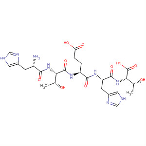 Molecular Structure of 140675-12-3 (L-Threonine, N-[N-[N-(N-L-histidyl-L-threonyl)-L-a-glutamyl]-L-histidyl]-)