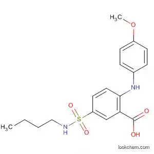 Benzoic acid, 5-[(butylamino)sulfonyl]-2-[(4-methoxyphenyl)amino]-