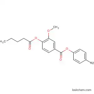 Molecular Structure of 140866-40-6 (Benzoic acid, 3-methoxy-4-[(1-oxopentyl)oxy]-, 1,4-phenylene ester)