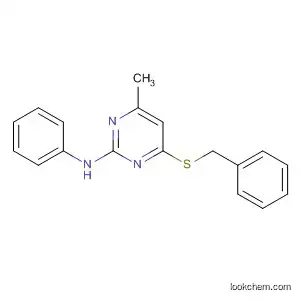 2-Pyrimidinamine, 4-methyl-N-phenyl-6-[(phenylmethyl)thio]-