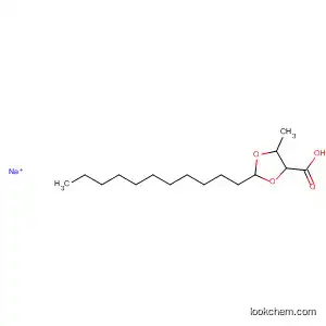 Molecular Structure of 141071-37-6 (1,3-Dioxolane-4-carboxylic acid, 5-methyl-2-undecyl-, sodium salt)