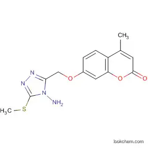 2H-1-Benzopyran-2-one,
7-[[4-amino-5-(methylthio)-4H-1,2,4-triazol-3-yl]methoxy]-4-methyl-