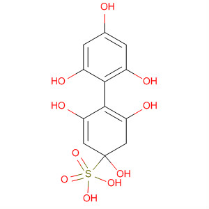 Molecular Structure of 141358-43-2 ([1,1'-Biphenyl]-2,2',4,4',6,6'-hexol, 4-(hydrogen sulfate))