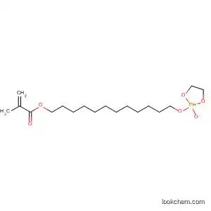 Molecular Structure of 141547-25-3 (2-Propenoic acid, 2-methyl-,
12-[(2-oxido-1,3,2-dioxaphospholan-2-yl)oxy]dodecyl ester)