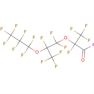 Molecular Structure of 141548-21-2 (Propanoyl iodide,
2,3,3,3-tetrafluoro-2-[1,1,2,3,3,3-hexafluoro-2-(heptafluoropropoxy)prop
oxy]-)