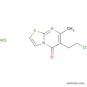 Molecular Structure of 141567-69-3 (5H-Thiazolo[3,2-a]pyrimidin-5-one, 6-(2-chloroethyl)-7-methyl-,
monohydrochloride)