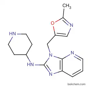 Molecular Structure of 141568-84-5 (3H-Imidazo[4,5-b]pyridin-2-amine,
3-[(2-methyl-5-oxazolyl)methyl]-N-4-piperidinyl-)