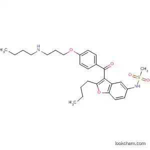 Molecular Structure of 141626-35-9 (Desbutyl Dronedarone Hydrochloride)