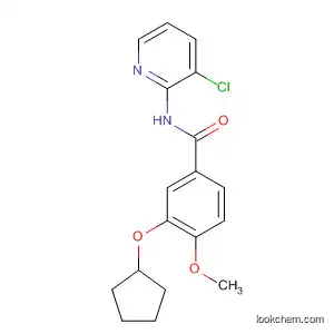 Molecular Structure of 144035-80-3 (Benzamide, N-(3-chloro-2-pyridinyl)-3-(cyclopentyloxy)-4-methoxy-)