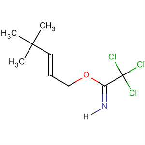 Molecular Structure of 146096-50-6 (Ethanimidic acid, 2,2,2-trichloro-, 4,4-dimethyl-2-pentenyl ester, (E)-)