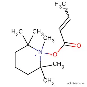 Molecular Structure of 146895-16-1 (2-Butenoic acid, 1,2,2,6,6-pentamethyl-4-piperidinyl ester)