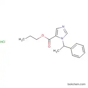 Molecular Structure of 147-63-7 (1H-Imidazole-5-carboxylic acid, 1-(1-phenylethyl)-, propyl ester,
monohydrochloride)