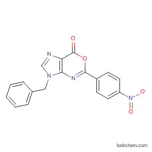 Molecular Structure of 147501-35-7 (Imidazo[4,5-d][1,3]oxazin-7(3H)-one, 5-(4-nitrophenyl)-3-(phenylmethyl)-)