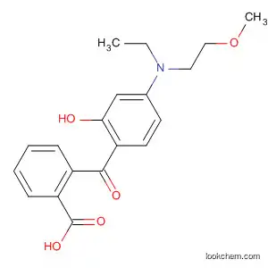 Molecular Structure of 148892-13-1 (Benzoic acid, 2-[4-[ethyl(2-methoxyethyl)amino]-2-hydroxybenzoyl]-)
