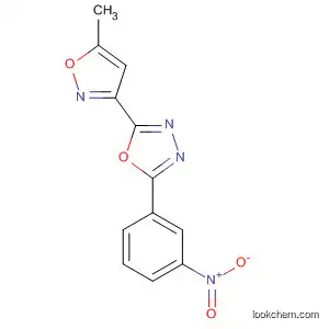 Molecular Structure of 149110-03-2 (1,3,4-Oxadiazole, 2-(5-methyl-3-isoxazolyl)-5-(3-nitrophenyl)-)