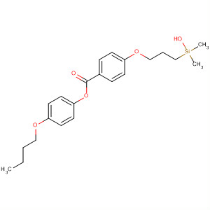 Molecular Structure of 150997-89-0 (Benzoic acid, 4-[3-(hydroxydimethylsilyl)propoxy]-, 4-butoxyphenyl ester)