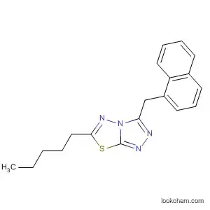 1,2,4-Triazolo[3,4-b][1,3,4]thiadiazole,
3-(1-naphthalenylmethyl)-6-pentyl-