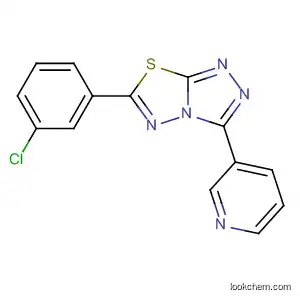 Molecular Structure of 154149-71-0 (6-(3-chlorophenyl)-3-(3-pyridinyl)[1,2,4]triazolo[3,4-b][1,3,4]thiadiazole)