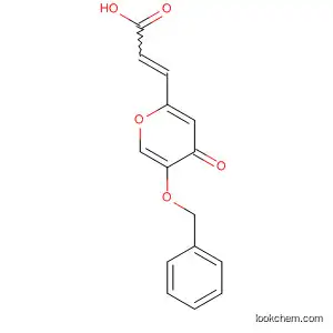 Molecular Structure of 154150-75-1 (2-Propenoic acid, 3-[4-oxo-5-(phenylmethoxy)-4H-pyran-2-yl]-)