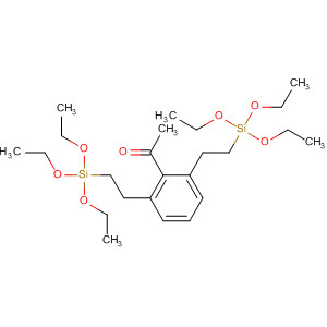 Molecular Structure of 154735-86-1 (Ethanone, 1-[2,6-bis[2-(triethoxysilyl)ethyl]phenyl]-)