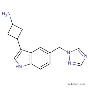 Molecular Structure of 154748-68-2 (Cyclobutanamine, 3-[5-(1H-1,2,4-triazol-1-ylmethyl)-1H-indol-3-yl]-,
trans-)