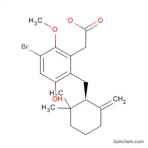 Phenol,
5-bromo-2-[(2,2-dimethyl-6-methylenecyclohexyl)methyl]-4-methoxy-,
acetate, (R)-