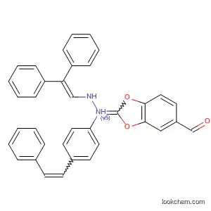 Molecular Structure of 157365-92-9 (1,3-Benzodioxole-5-carboxaldehyde,
(2,2-diphenylethenyl)[4-(2-phenylethenyl)phenyl]hydrazone)
