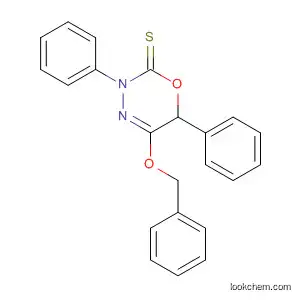 2H-1,3,4-Oxadiazine-2-thione,
3,6-dihydro-3,6-diphenyl-5-(phenylmethoxy)-