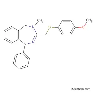 1H-2,4-Benzodiazepine,
4,5-dihydro-3-[[(4-methoxyphenyl)thio]methyl]-4-methyl-1-phenyl-