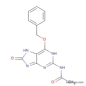 Molecular Structure of 158754-47-3 (Acetamide, N-[7,8-dihydro-8-oxo-6-(phenylmethoxy)-1H-purin-2-yl]-)