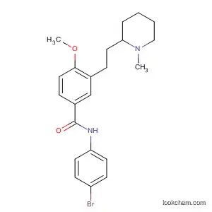 Molecular Structure of 159191-52-3 (Benzamide,
N-(4-bromophenyl)-4-methoxy-3-[2-(1-methyl-2-piperidinyl)ethyl]-)