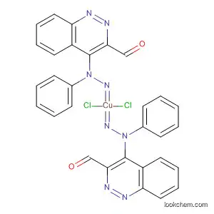 Molecular Structure of 161894-89-9 (Copper, dichlorobis(2-quinoxalinecarboxaldehyde phenylhydrazone)-)