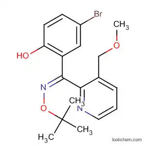 Molecular Structure of 162268-85-1 (Methanone, (5-bromo-2-hydroxyphenyl)[3-(methoxymethyl)-2-pyridinyl]-,
O-(1,1-dimethylethyl)oxime, (Z)-)