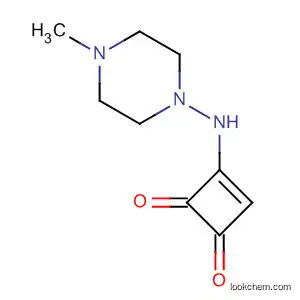 Molecular Structure of 162362-80-3 (3-Cyclobutene-1,2-dione, 3-[(4-methyl-1-piperazinyl)amino]-)