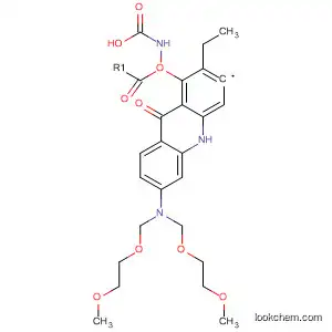 Carbamic acid,
[6-[bis[(2-methoxyethoxy)methyl]amino]-9,10-dihydro-9-oxo-3-acridinyl]-
, ethyl ester