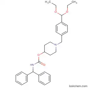 Molecular Structure of 168830-62-4 (Carbamic acid, (diphenylmethyl)-,
1-[[4-(diethoxymethyl)phenyl]methyl]-4-piperidinyl ester)