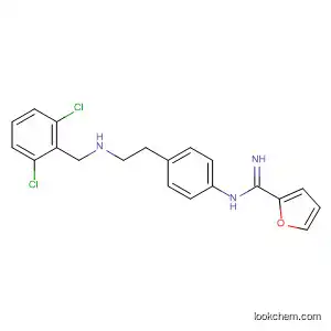 Molecular Structure of 168894-65-3 (2-Furancarboximidamide,
N-[4-[2-[[(2,6-dichlorophenyl)methyl]amino]ethyl]phenyl]-)