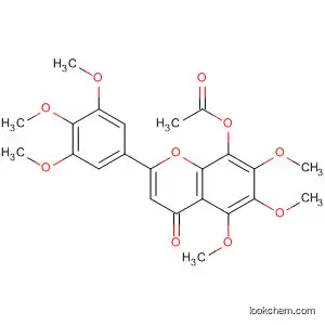 4H-1-Benzopyran-4-one,
8-(acetyloxy)-5,6,7-trimethoxy-2-(3,4,5-trimethoxyphenyl)-