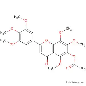 4H-1-Benzopyran-4-one,
6-(acetyloxy)-5,7,8-trimethoxy-2-(3,4,5-trimethoxyphenyl)-