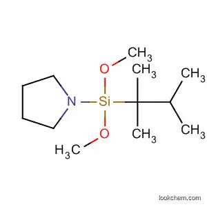 Molecular Structure of 169284-27-9 (Pyrrolidine, 1-[dimethoxy(1,1,2-trimethylpropyl)silyl]-)