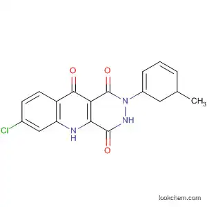 Molecular Structure of 170142-61-7 (Pyridazino[4,5-b]quinoline-1,4,10(5H)-trione,
7-chloro-2,3-dihydro-2-(3-methylphenyl)-)
