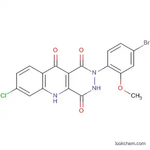 Molecular Structure of 170142-72-0 (Pyridazino[4,5-b]quinoline-1,4,10(5H)-trione,
2-(4-bromo-2-methoxyphenyl)-7-chloro-2,3-dihydro-)