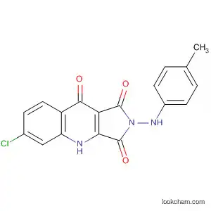 Molecular Structure of 170143-27-8 (1H-Pyrrolo[3,4-b]quinoline-1,3,9(2H,4H)-trione,
6-chloro-2-[(4-methylphenyl)amino]-)