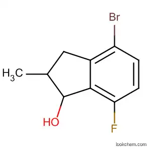 Molecular Structure of 170927-06-7 (1H-Inden-1-ol, 4-bromo-7-fluoro-2,3-dihydro-2-methyl-)