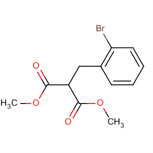 Molecular Structure of 174702-61-5 (Propanedioic acid, [(2-bromophenyl)methyl]-, dimethyl ester)