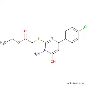 Acetic acid,
[[1-amino-4-(4-chlorophenyl)-1,4-dihydro-6-hydroxy-2-pyrimidinyl]thio]-,
ethyl ester